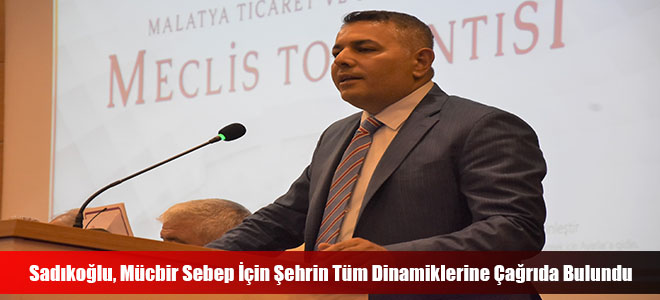 Sadıkoğlu, Mücbir Sebep İçin Şehrin Tüm Dinamiklerine Çağrıda Bulundu