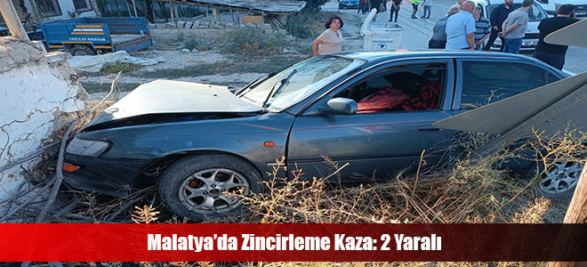 Malatya’da Zincirleme Kaza: 2 Yaralı