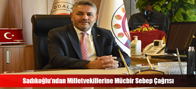 Sadıkoğlu’ndan Milletvekillerine Mücbir Sebep Çağrısı