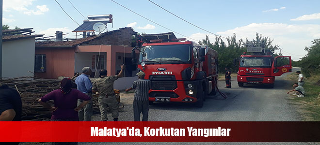 Malatya'da, Korkutan Yangınlar