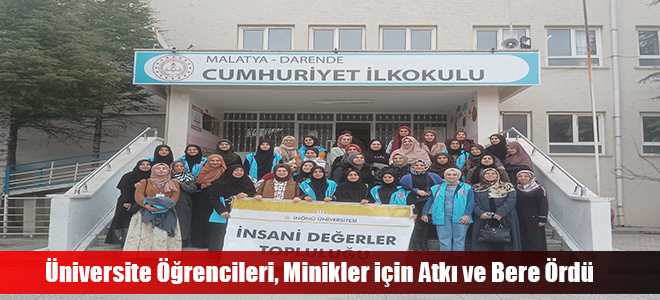 Üniversite Öğrencileri, Minikler için Atkı ve Bere Ördü