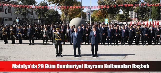 Malatya’da 29 Ekim Cumhuriyet Bayramı Kutlamaları Başladı