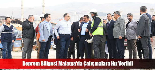 Deprem Bölgesi Malatya'da Çalışmalara Hız Verildi