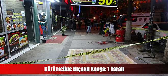 Dürümcüde Bıçaklı Kavga: 1 Yaralı