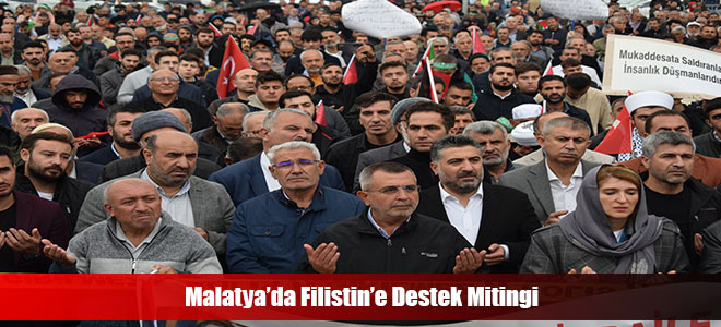 Malatya’da Filistin’e Destek Mitingi