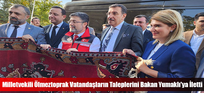 Milletvekili Ölmeztoprak Vatandaşların Taleplerini Bakan Yumaklı'ya İletti