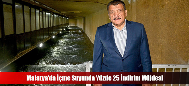 Malatya’da İçme Suyunda Yüzde 25 İndirim Müjdesi