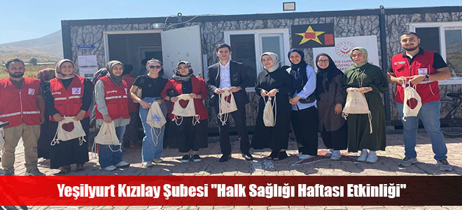 Yeşilyurt Kızılay Şubesinden ''Halk Sağlığı Haftasi Etkinligi''