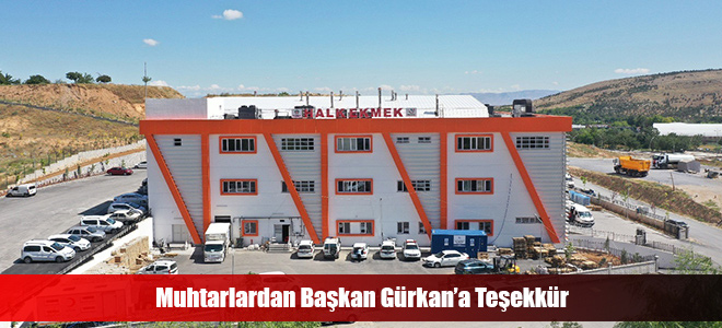 Muhtarlardan Başkan Gürkan’a Teşekkür