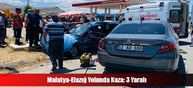 Malatya-Elazığ Yolunda Kaza: 3 Yaralı