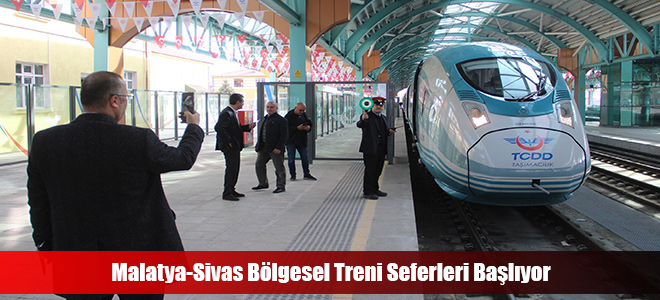 Malatya-Sivas Bölgesel Treni Seferleri Başlıyor