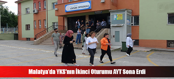 Malatya’da YKS'nın İkinci Oturumu AYT Sona Erdi