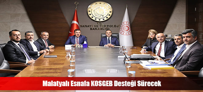 Malatyalı Esnafa KOSGEB Desteği Sürecek