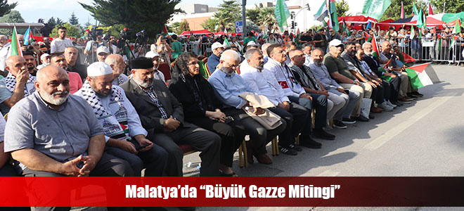 Malatya’da “Büyük Gazze Mitingi”