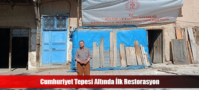 Cumhuriyet Tepesi Altında İlk Restorasyon