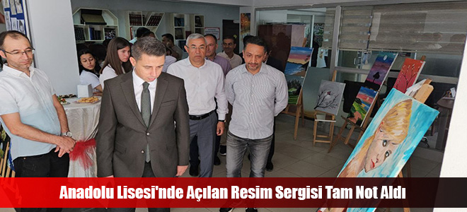 Anadolu Lisesi'nde Açılan Resim Sergisi Tam Not Aldı