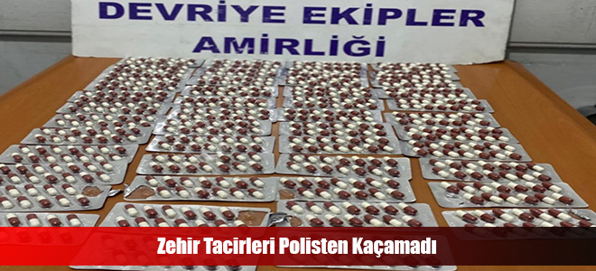 Zehir Tacirleri Polisten Kaçamadı