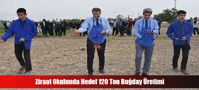 Ziraat Okulunda Hedef 120 Ton Buğday Üretimi