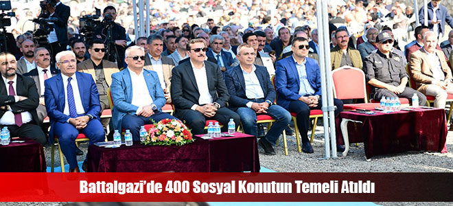 Battalgazi’de 400 Sosyal Konutun Temeli Atıldı