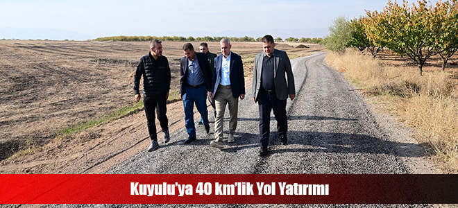 Kuyulu’ya 40 km’lik Yol Yatırımı