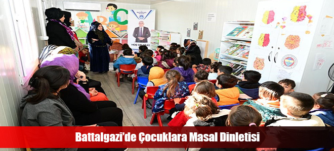 Battalgazi’de Çocuklara Masal Dinletisi