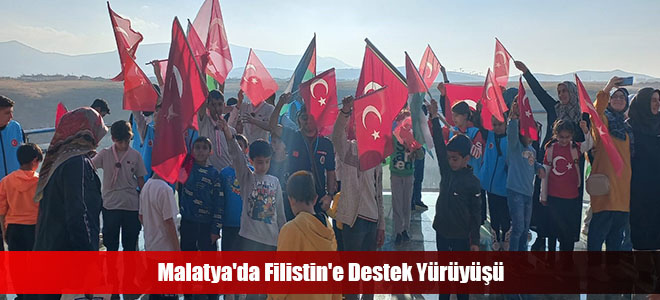 Malatya'da Filistin'e Destek Yürüyüşü