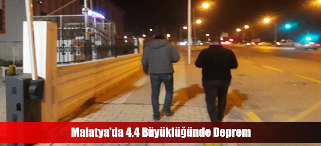 Malatya'da 4.4 Büyüklüğünde Deprem