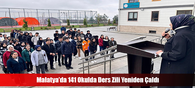 Malatya’da 141 Okulda Ders Zili Yeniden Çaldı