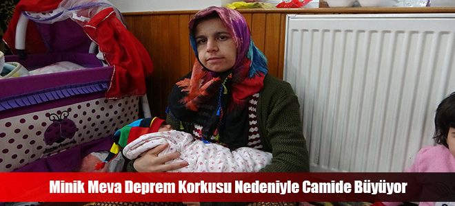 Minik Meva Deprem Korkusu Nedeniyle Camide Büyüyor