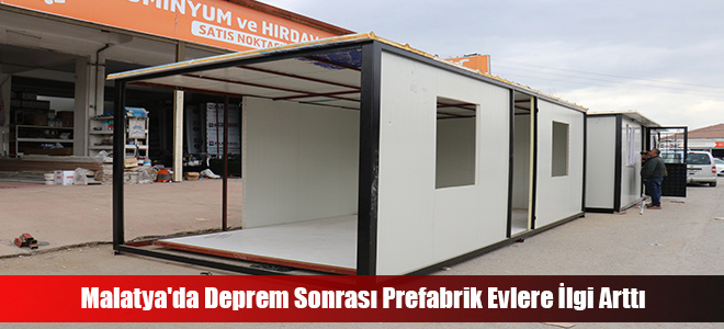 Malatya'da Deprem Sonrası Prefabrik Evlere İlgi Arttı