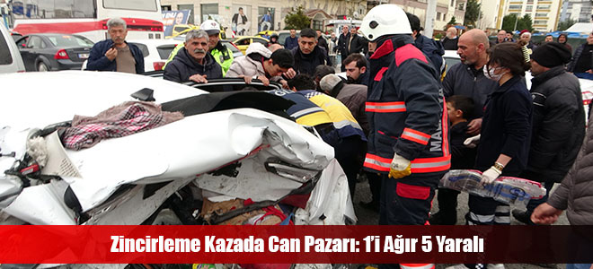 Zincirleme Kazada Can Pazarı: 1’i Ağır 5 Yaralı