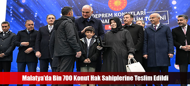 Malatya’da Bin 700 Konut Hak Sahiplerine Teslim Edildi