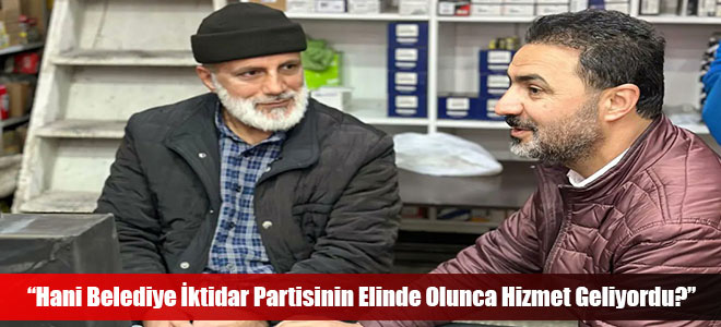 “Hani Belediye İktidar Partisinin Elinde Olunca Hizmet Geliyordu?”