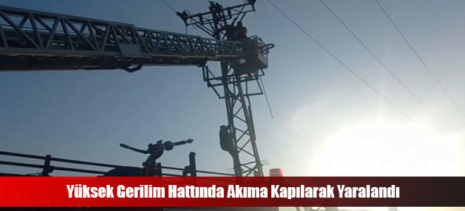 Yüksek Gerilim Hattında Akıma Kapılarak Yaralandı