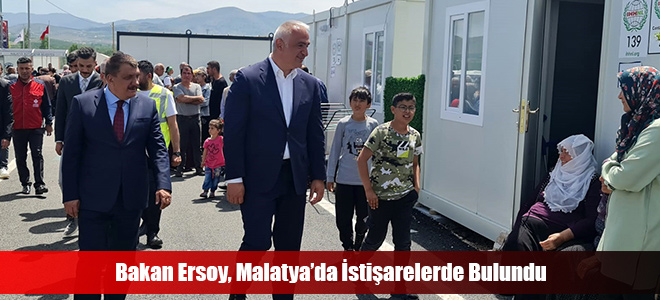 Bakan Ersoy, Malatya’da İstişarelerde Bulundu