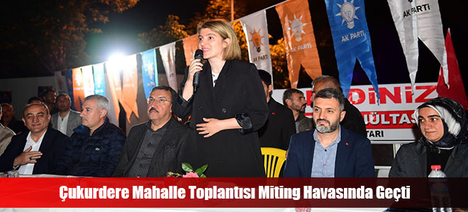 Çukurdere Mahalle Toplantısı Miting Havasında Geçti