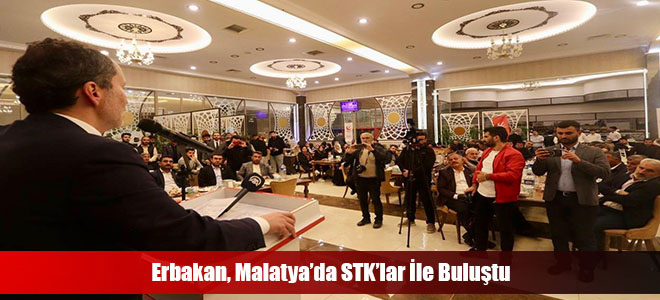 Erbakan, Malatya’da STK’lar İle Buluştu