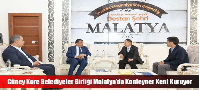 Güney Kore Belediyeler Birliği Malatya’da Konteyner Kent Kuruyor