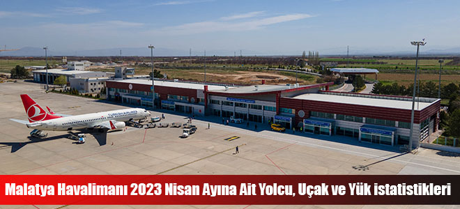 Malatya Havalimanı 2023 Nisan Ayına Ait Yolcu, Uçak ve Yük istatistikleri