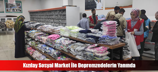 Kızılay Sosyal Market İle Depremzedelerin Yanında