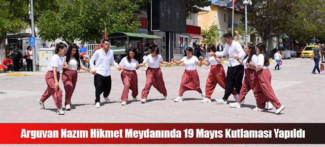 Arguvan Nazım Hikmet Meydanında 19 Mayıs Kutlaması Yapıldı