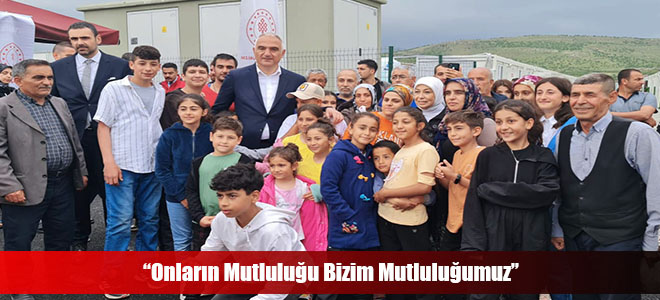 “Onların Mutluluğu Bizim Mutluluğumuz”