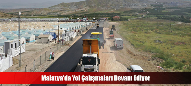 Malatya'da Yol Çalışmaları Devam Ediyor