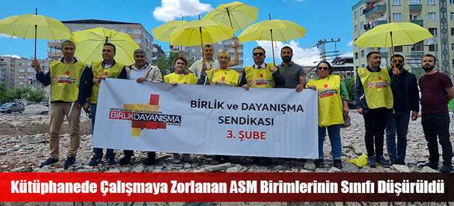 Kütüphanede Çalışmaya Zorlanan ASM Birimlerinin Sınıfı Düşürüldü