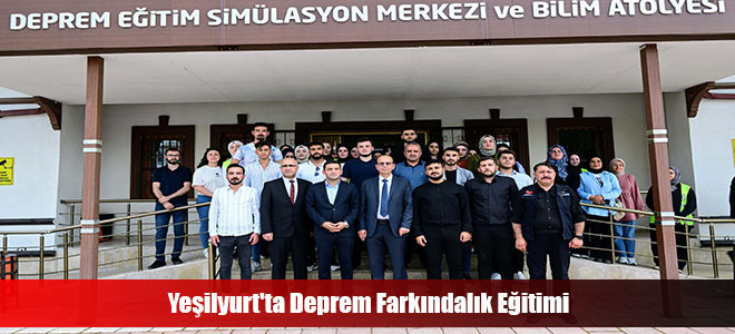 Yeşilyurt'ta Deprem Farkındalık Eğitimi