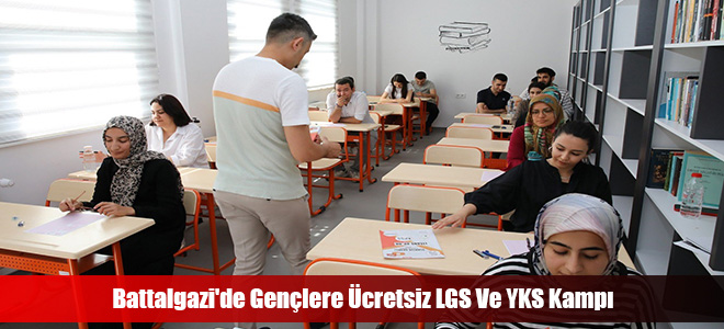 Battalgazi'de Gençlere Ücretsiz LGS Ve YKS Kampı