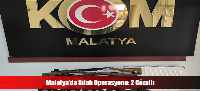 Malatya’da Silah Operasyonu: 2 Gözaltı