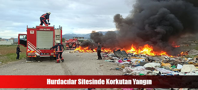 Hurdacılar Sitesinde Korkutan Yangın