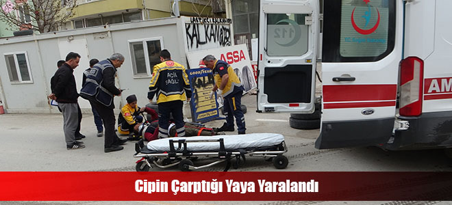 Cipin Çarptığı Yaya Yaralandı