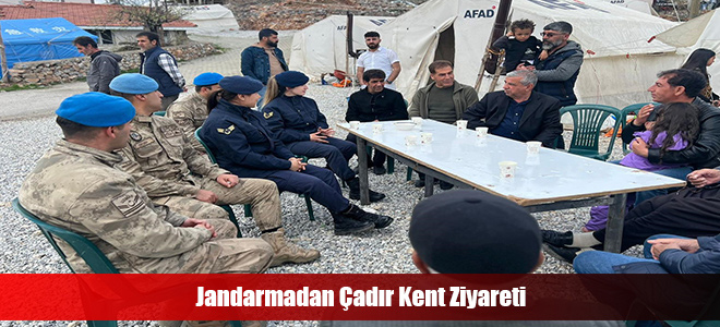 Jandarmadan Çadır Kent Ziyareti